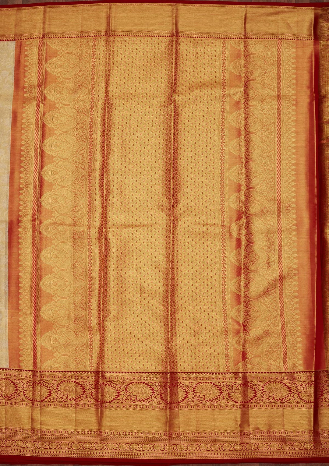 Gold Zariwork Tissue Silk Saree-Koskii