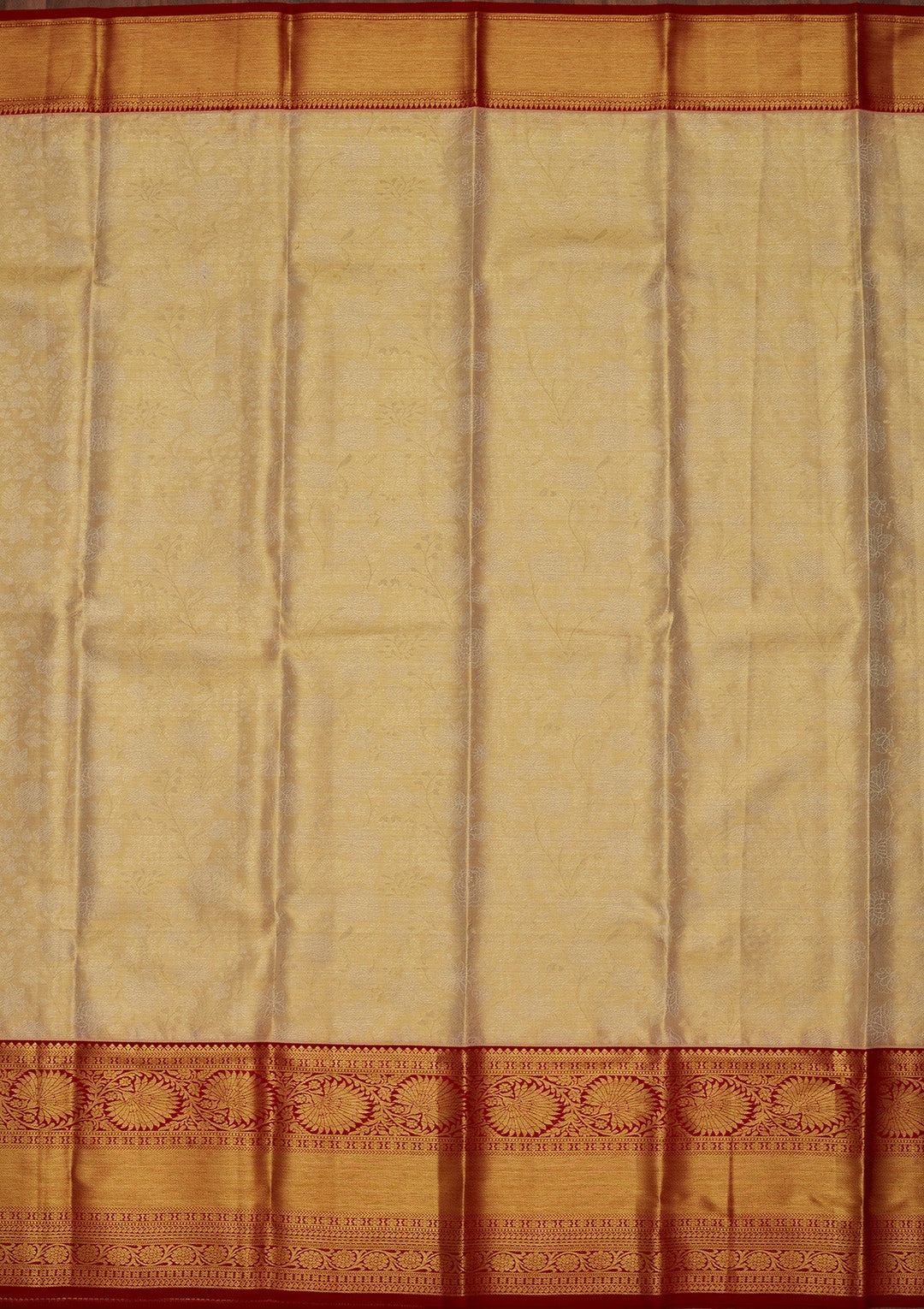 Gold Zariwork Tissue Silk Saree-Koskii