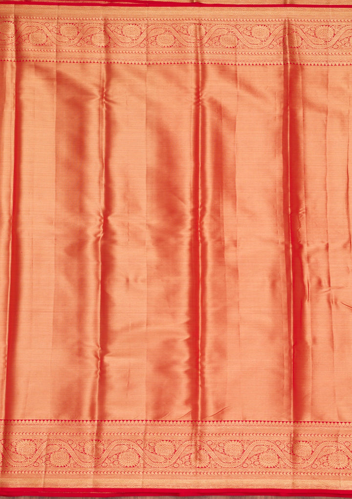Sea Green Zariwork Tissue Silk Saree-Koskii