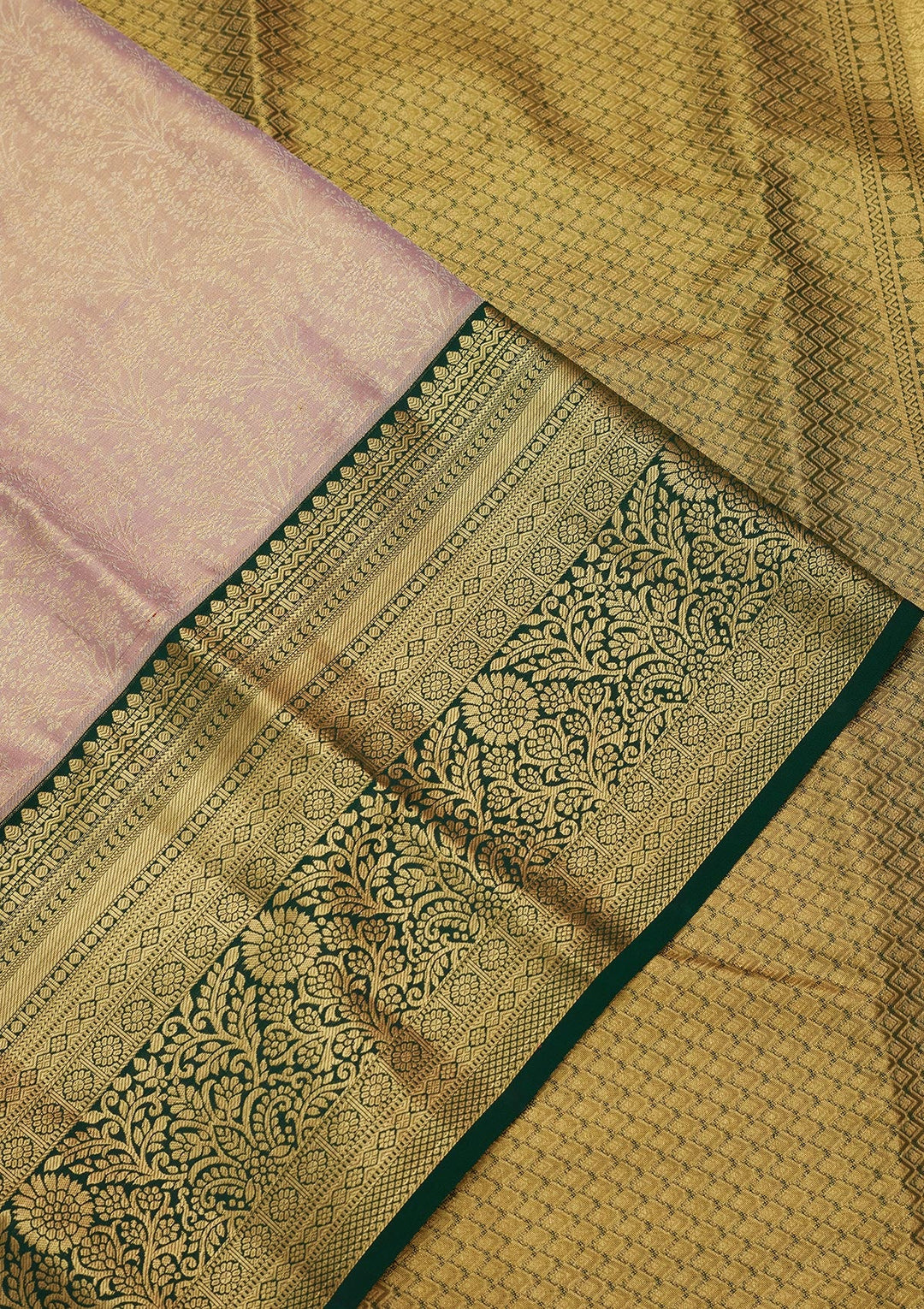Mauve Zariwork Tissue Silk Saree-Koskii