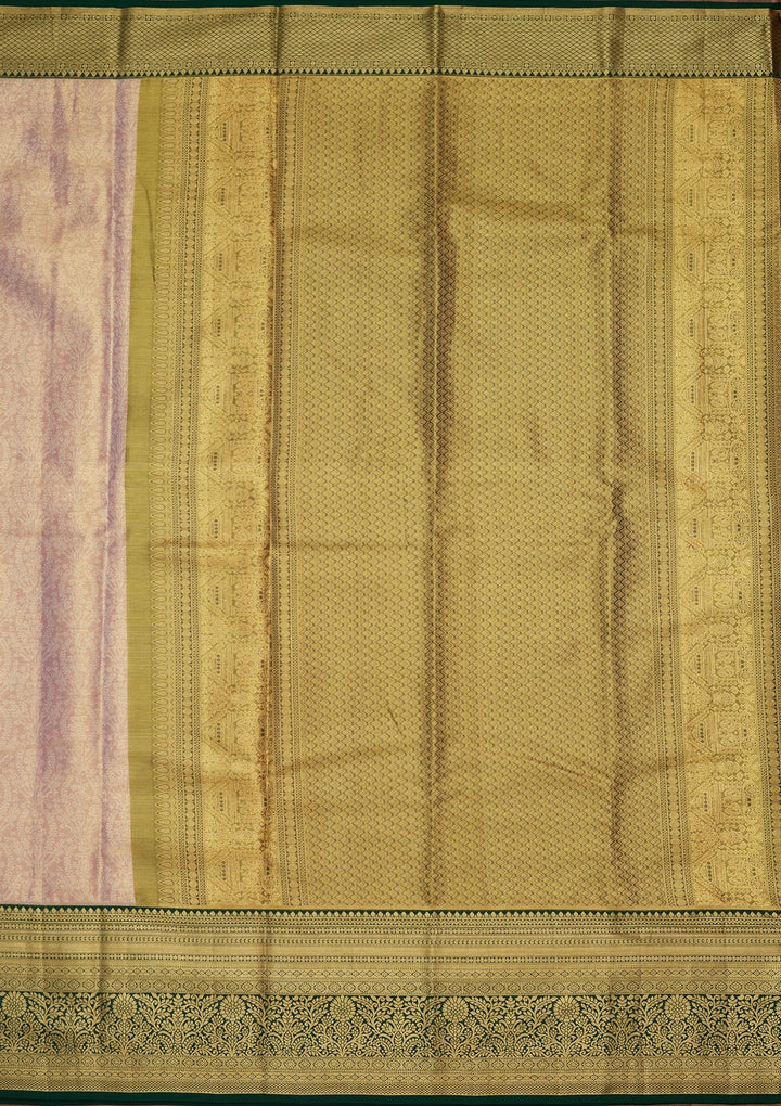 Mauve Zariwork Tissue Silk Saree-Koskii