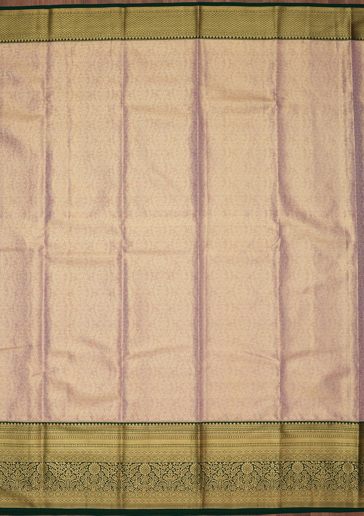 Mauve Zariwork Tissue Silk Saree-Koskii