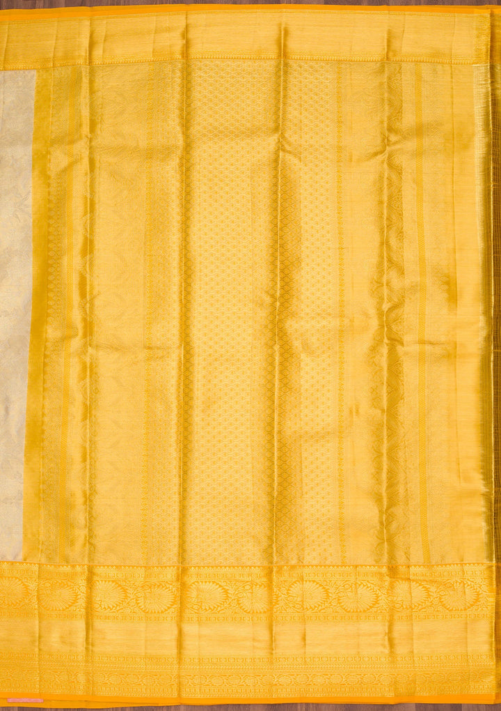 Gold Zariwork Tissue Silk Saree-Koskii