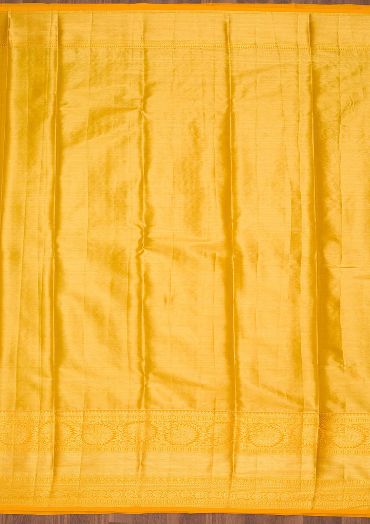 Gold Zariwork Tissue Silk Saree-Koskii