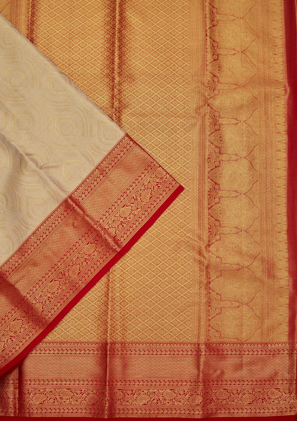 Gold Zariwork Tissue Silk Saree-Koskii