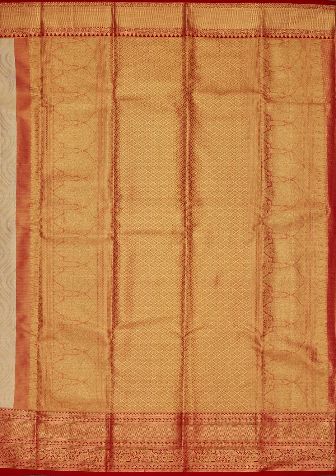 Gold Zariwork Tissue Silk Saree-Koskii