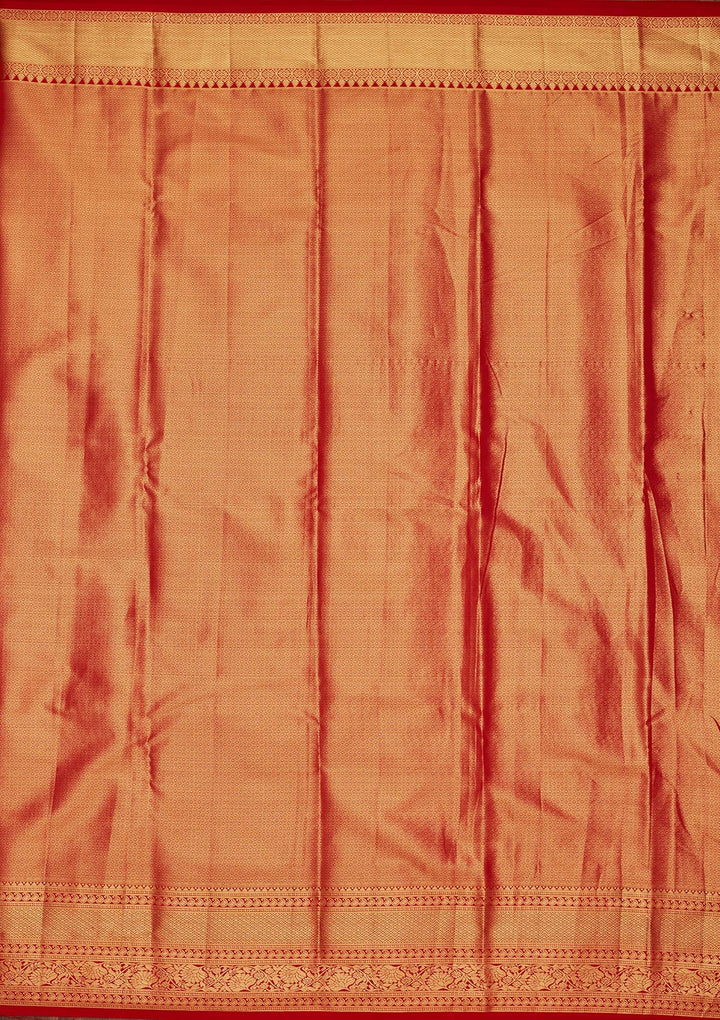 Gold Zariwork Tissue Silk Saree-Koskii