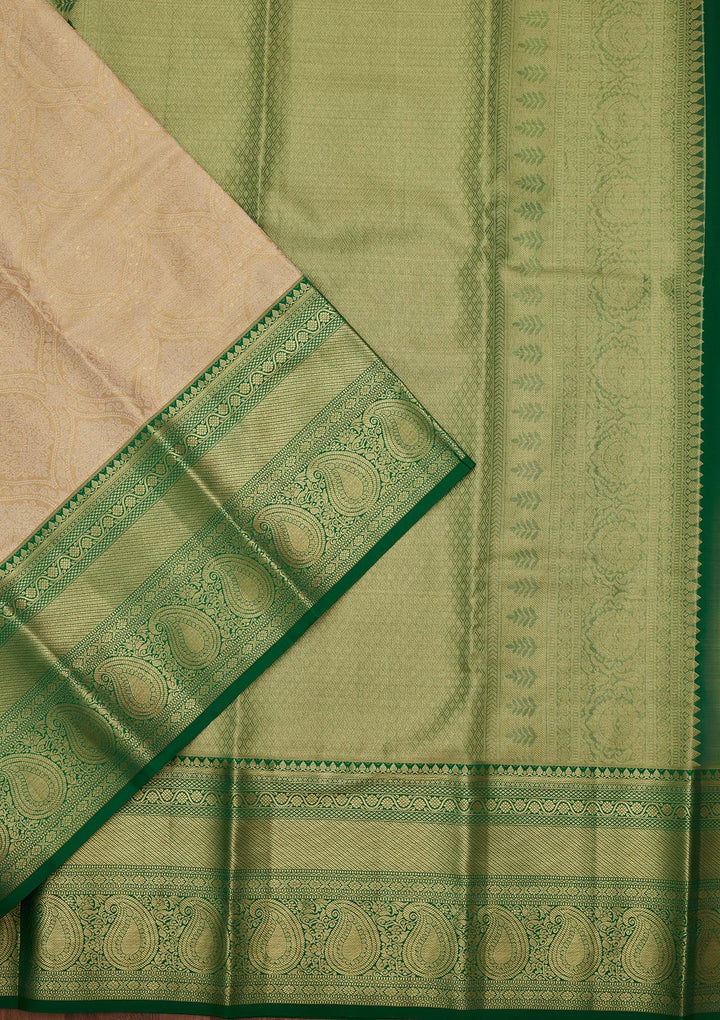 Gold Zariwork Tissue Silk Saree-Koskii