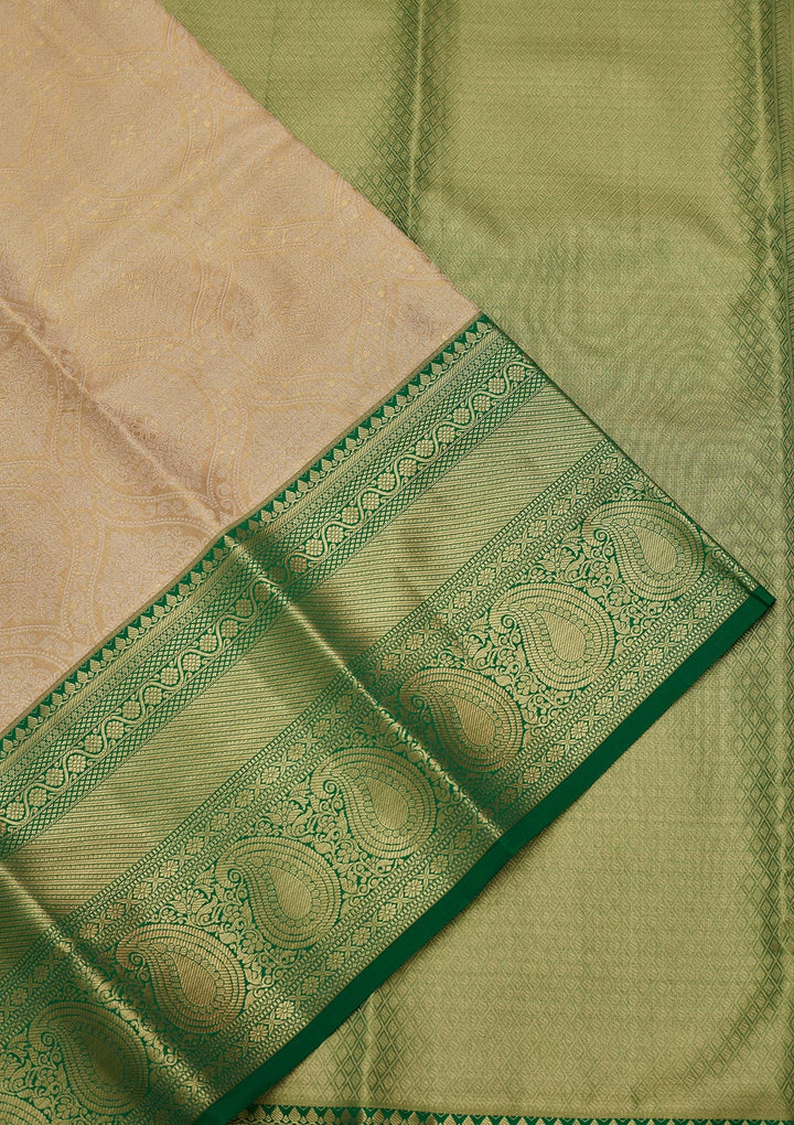 Gold Zariwork Tissue Silk Saree-Koskii