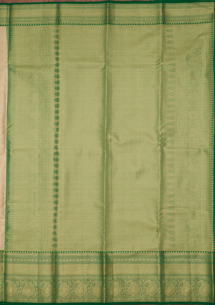 Gold Zariwork Tissue Silk Saree-Koskii