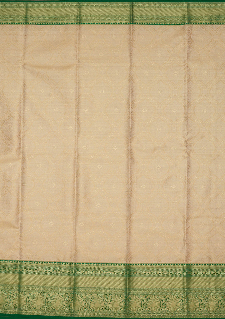 Gold Zariwork Tissue Silk Saree-Koskii