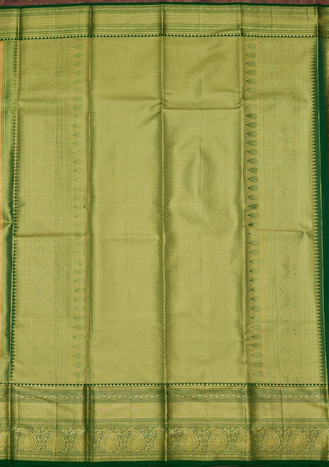 Lemon Yellow Zariwork Tissue Silk Saree-Koskii