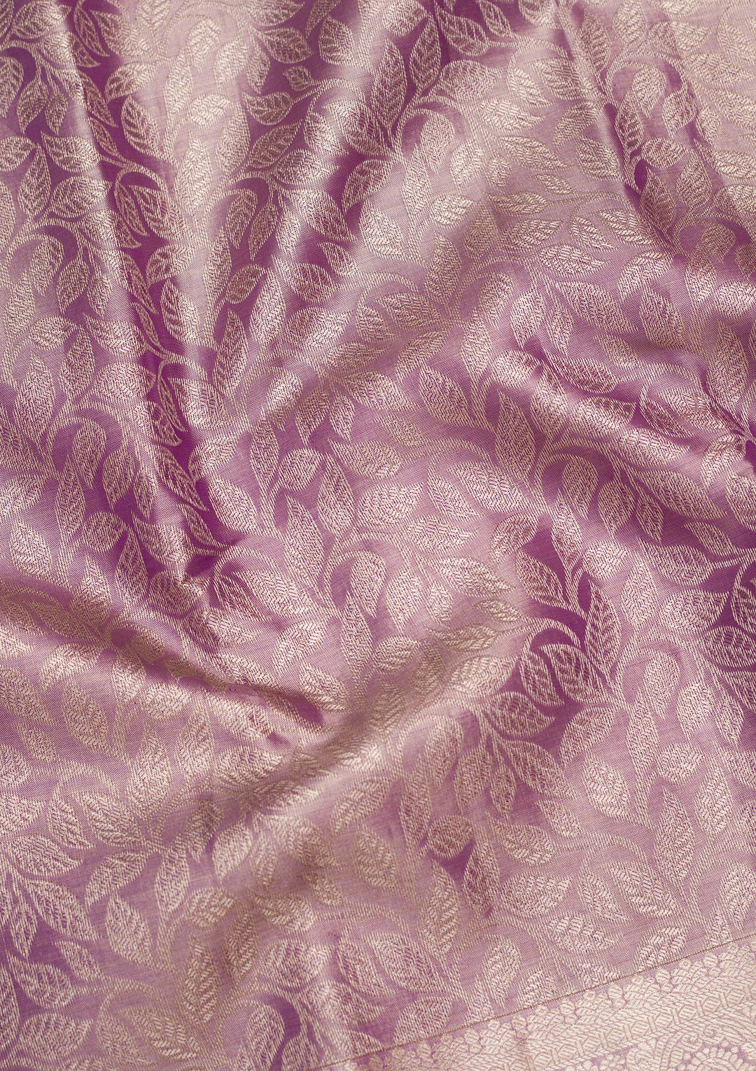 Purple Zariwork Tissue Silk Saree-Koskii