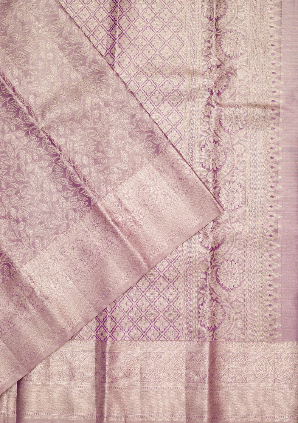Purple Zariwork Tissue Silk Saree-Koskii