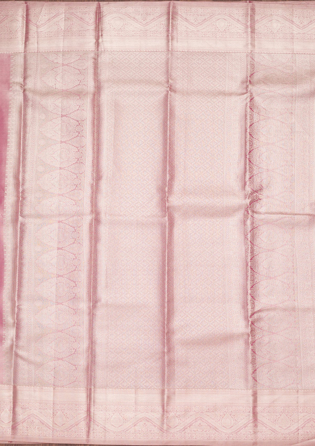 Pink Zariwork Tissue Silk Saree-Koskii