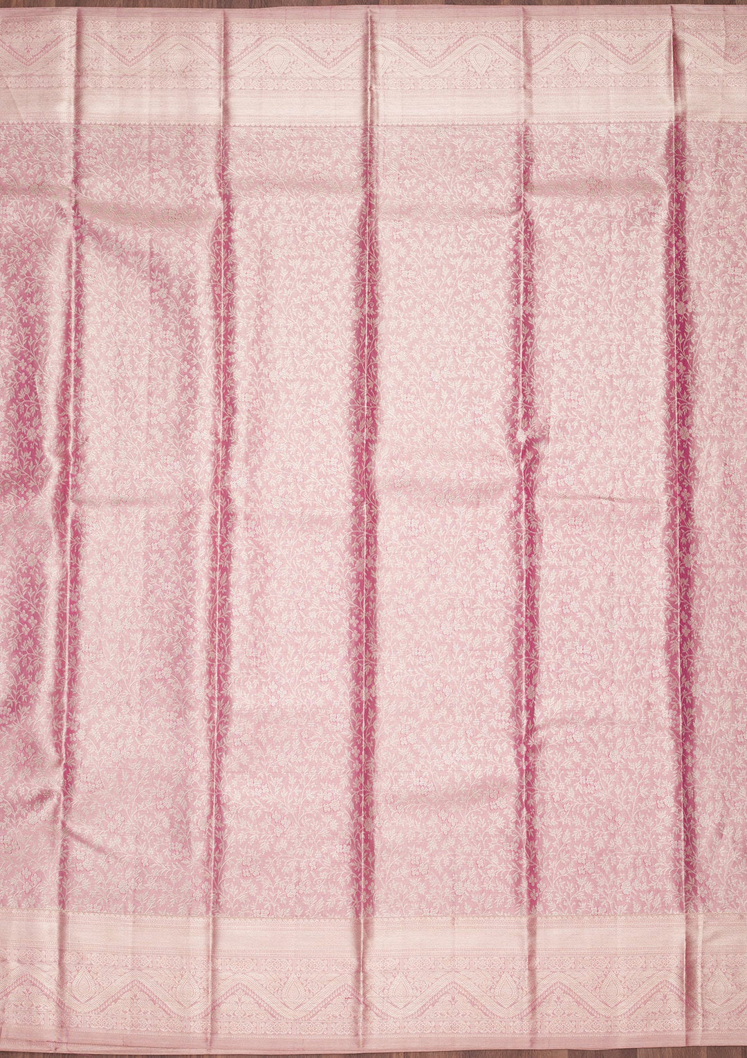 Pink Zariwork Tissue Silk Saree-Koskii