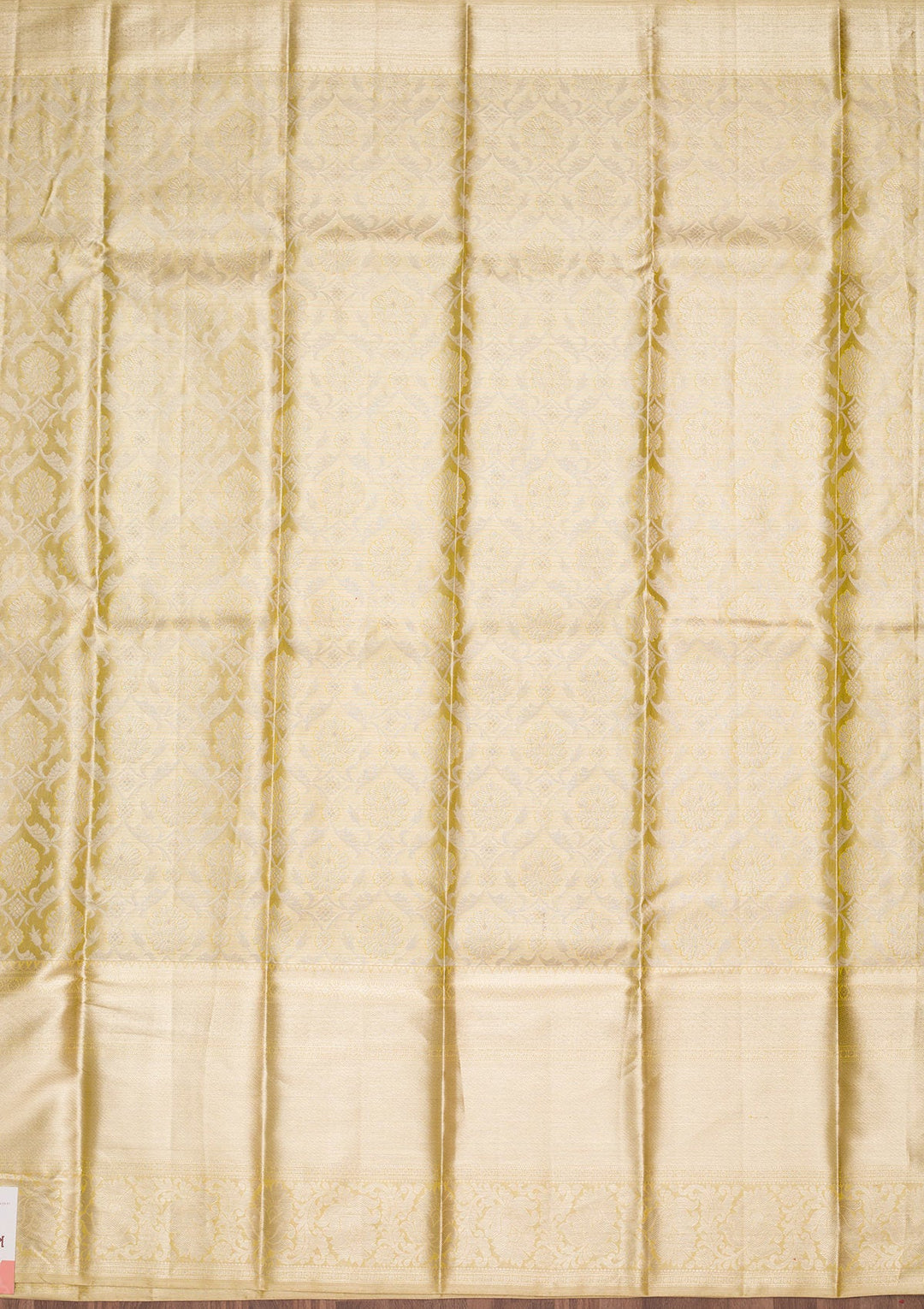 Pista Green Zariwork Tissue Silk Saree-Koskii