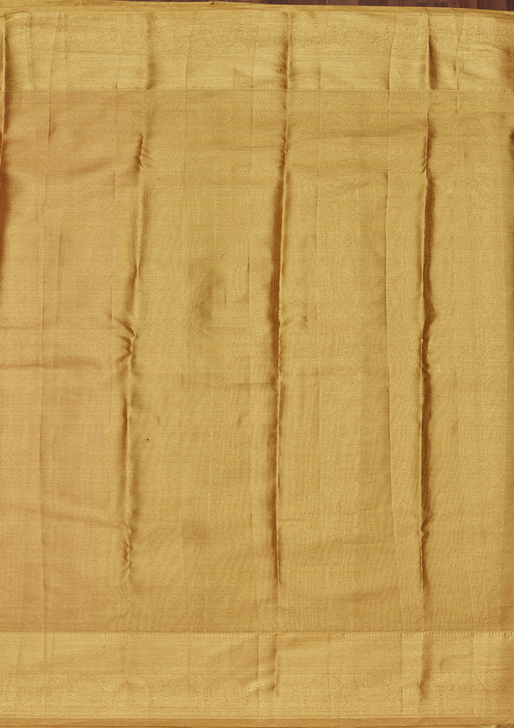 Onion Pink Zariwork Tissue Silk Saree-Koskii