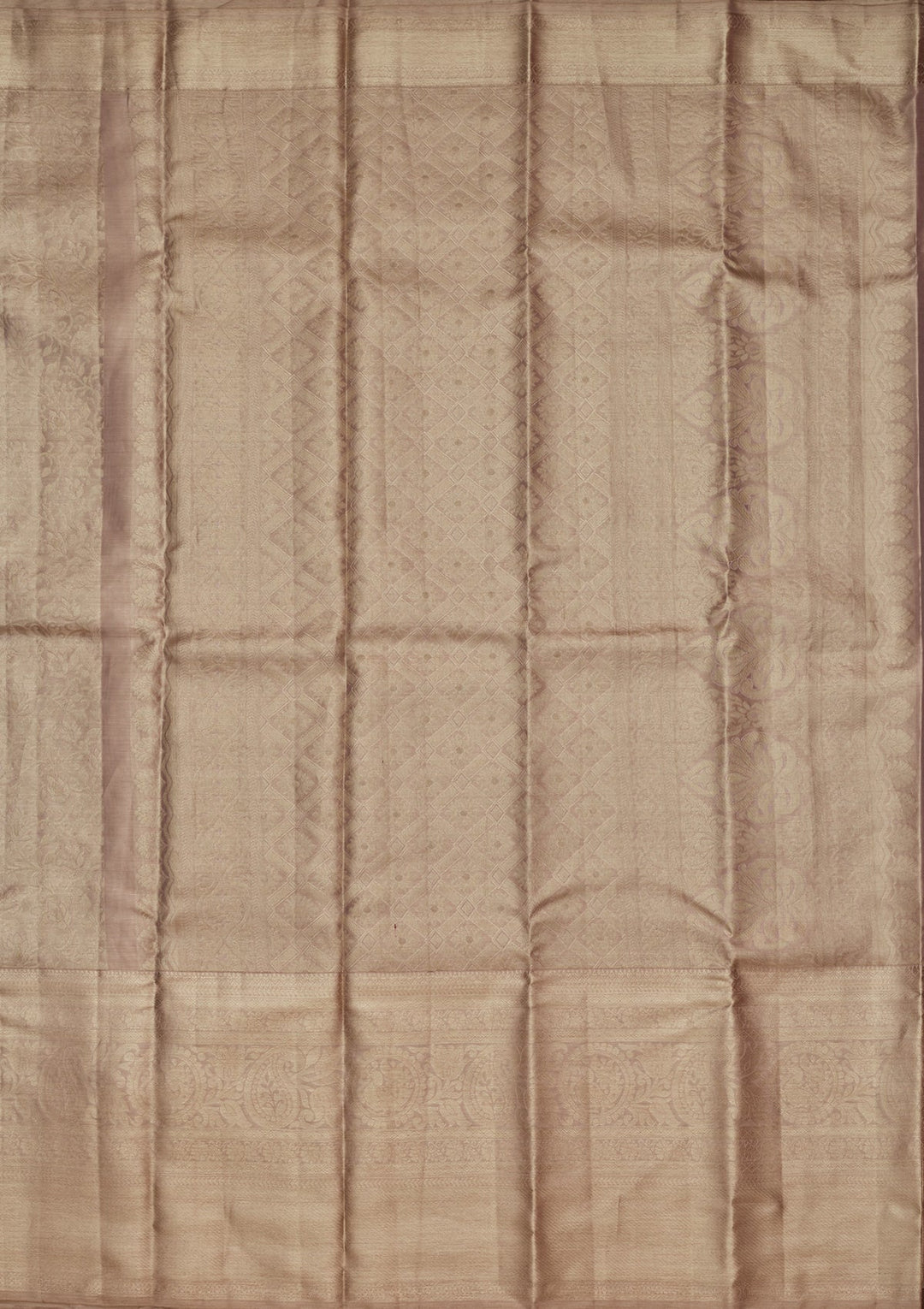 Beige Zariwork Tissue Silk Saree-Koskii