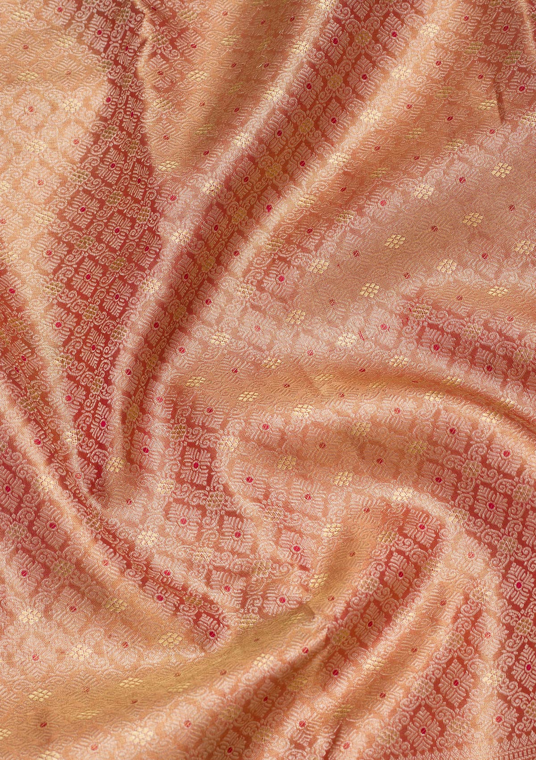 Light Brown Zariwork Tissue Silk Saree-Koskii