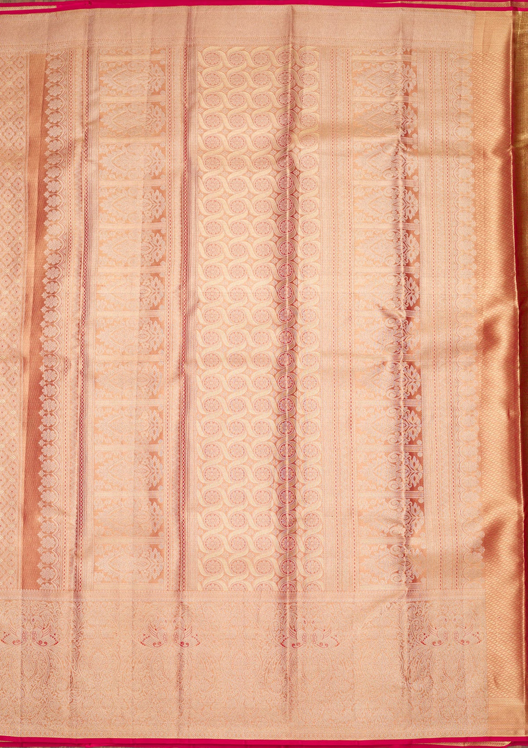 Light Brown Zariwork Tissue Silk Saree-Koskii