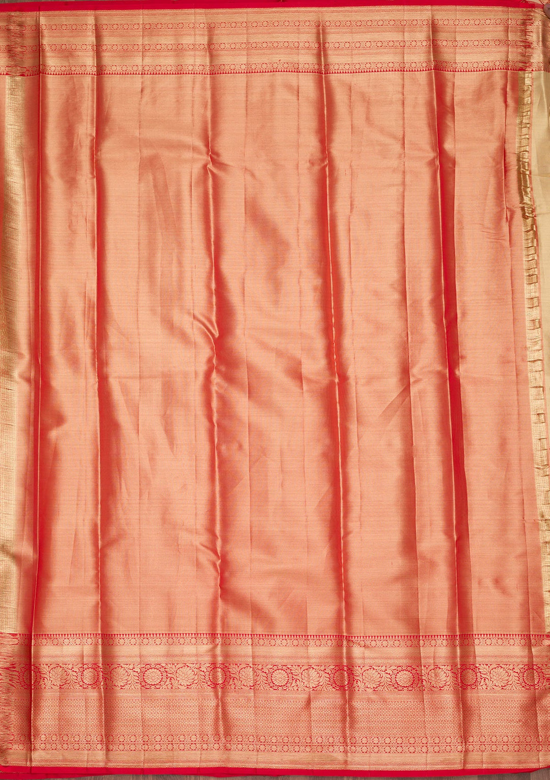 Red Zariwork Tissue Silk Saree-Koskii