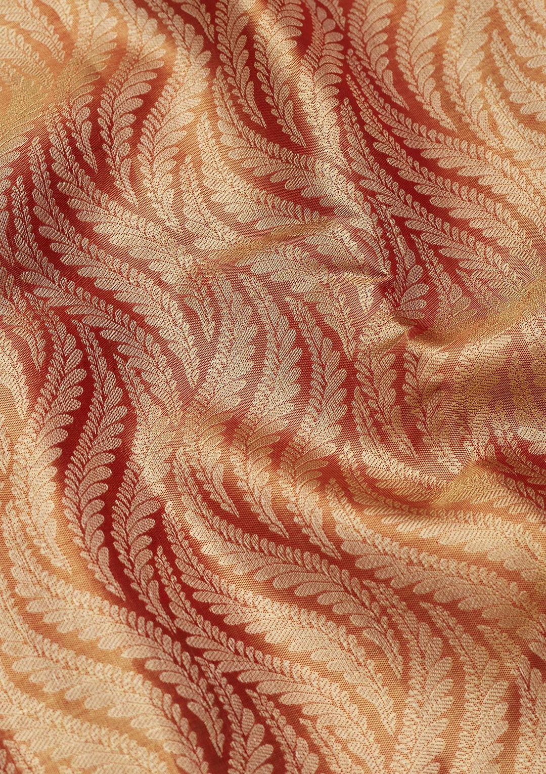 Light Brown Zariwork Tissue Silk Saree-Koskii