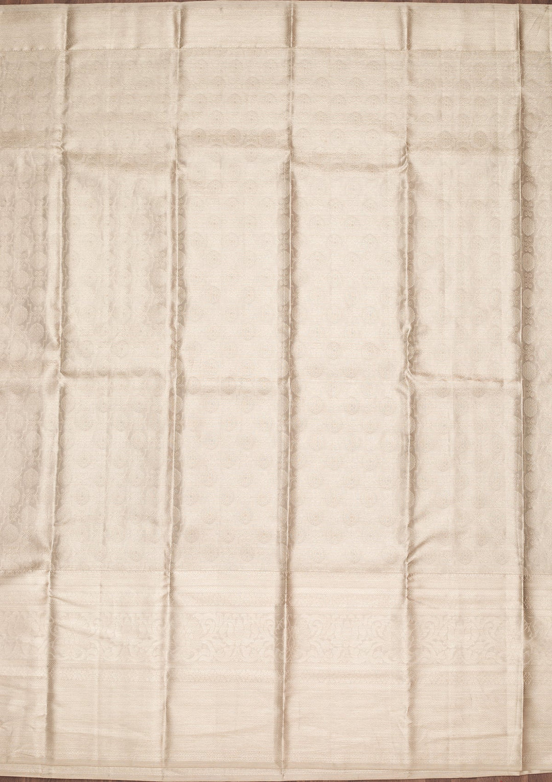 Light Grey Zariwork Tissue Silk Saree-Koskii