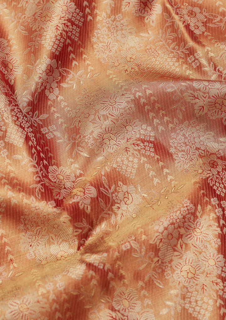 Mauve Zariwork Tissue Silk Saree-Koskii