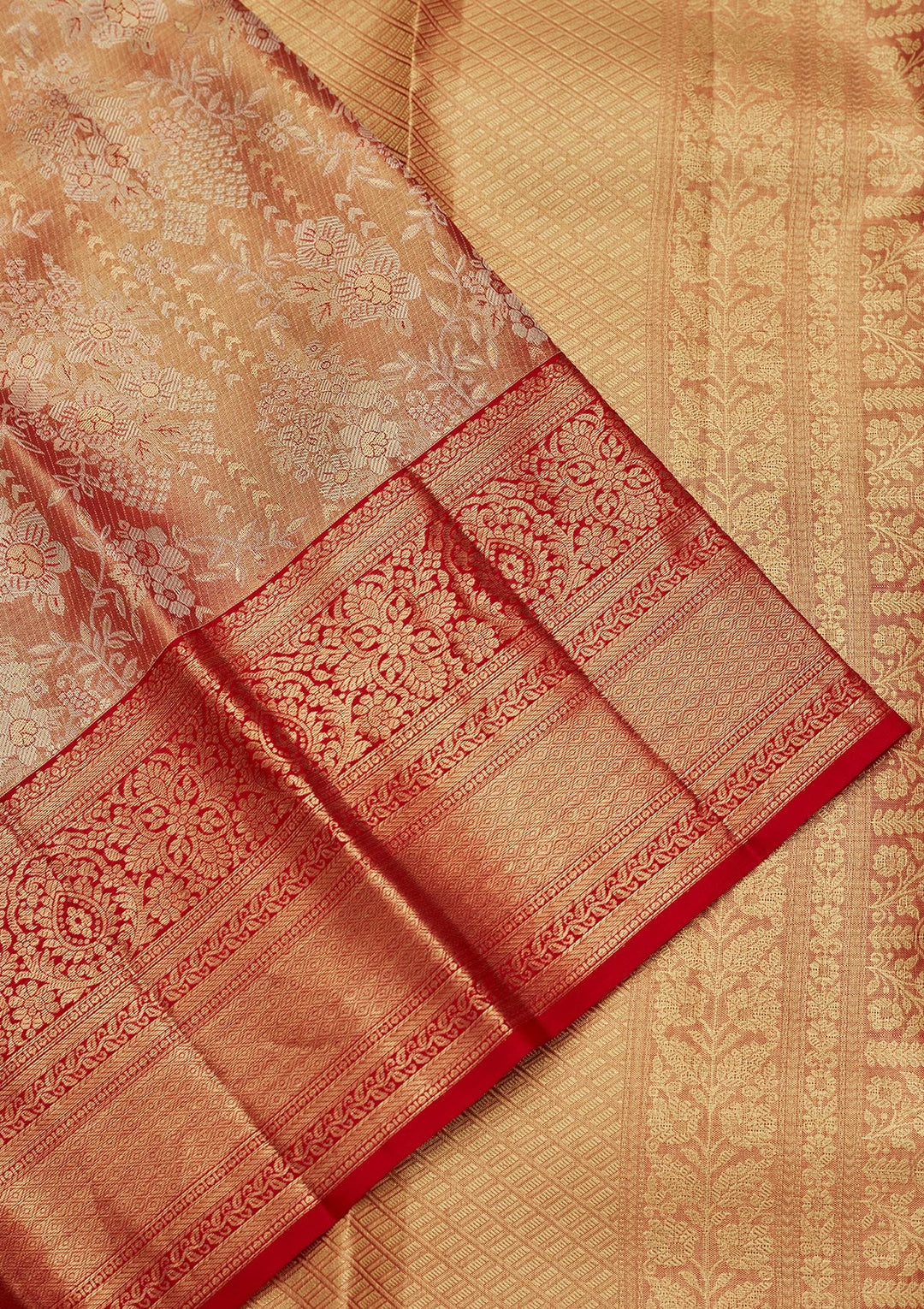 Mauve Zariwork Tissue Silk Saree-Koskii