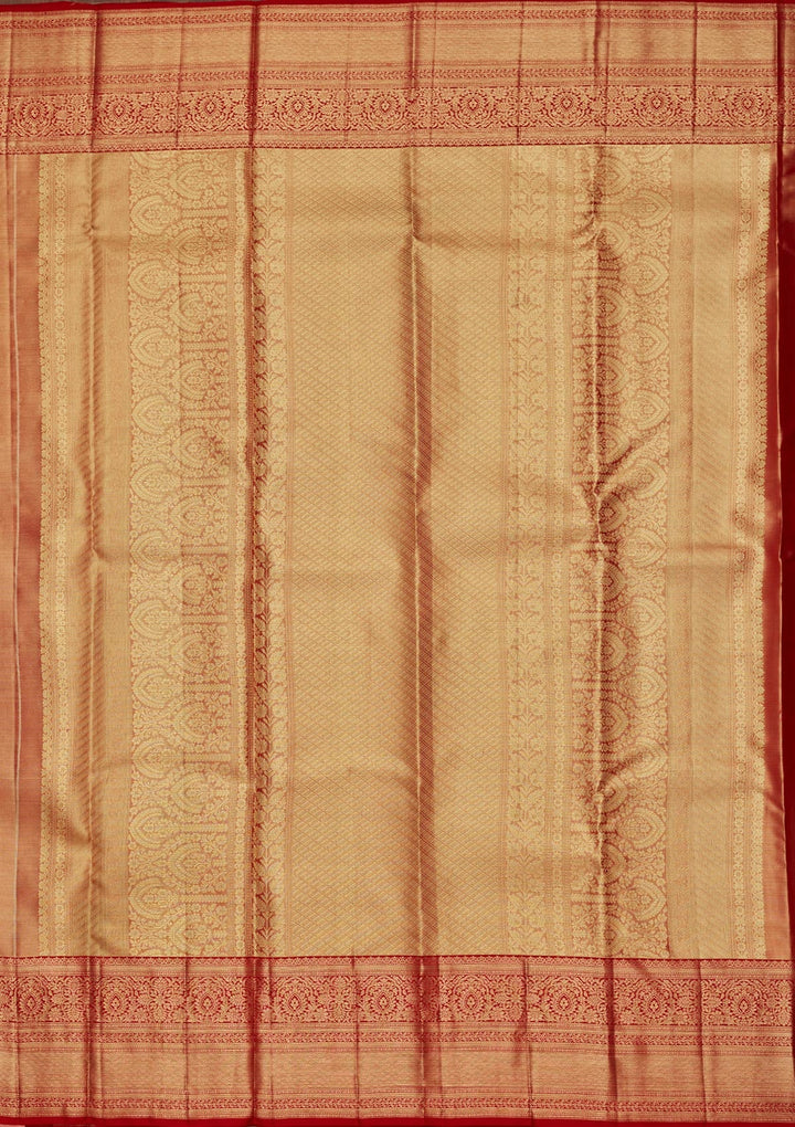 Mauve Zariwork Tissue Silk Saree-Koskii