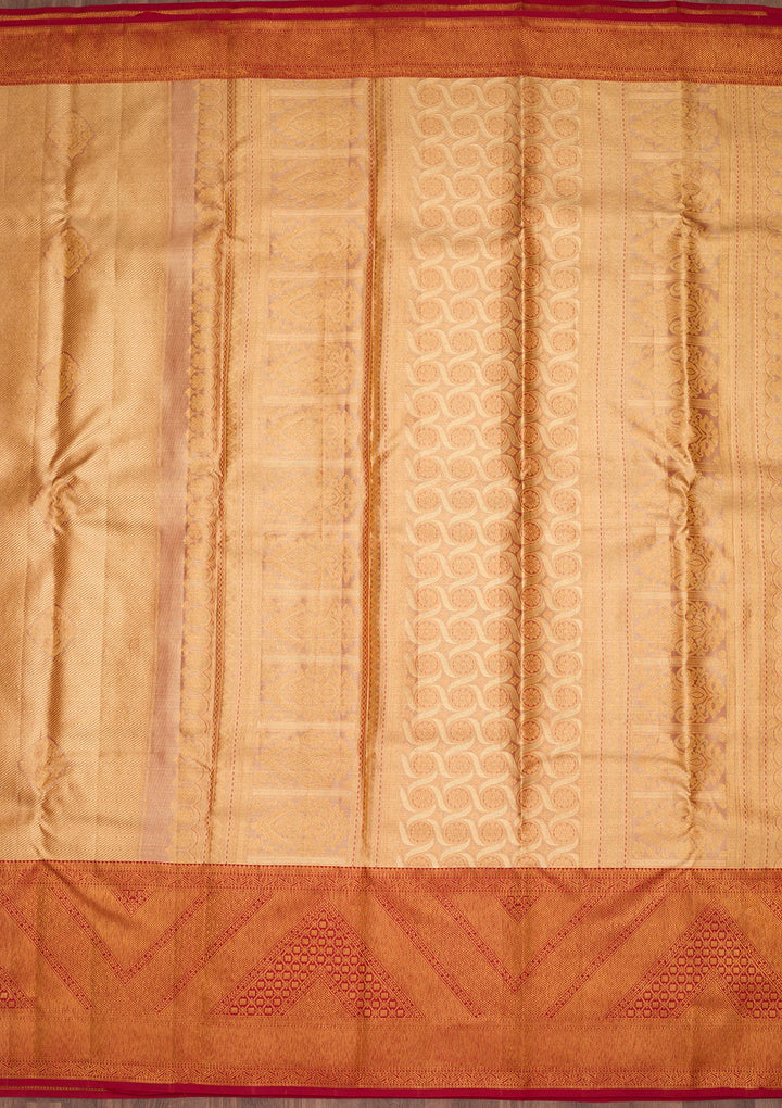 Gold Zariwork Tissue Silk Saree-Koskii