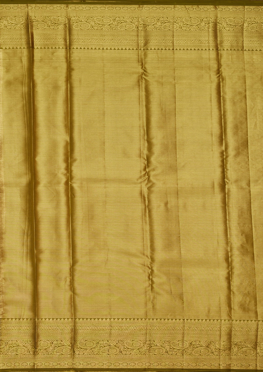 Mehandi Green Zariwork Tissue Silk Saree-Koskii