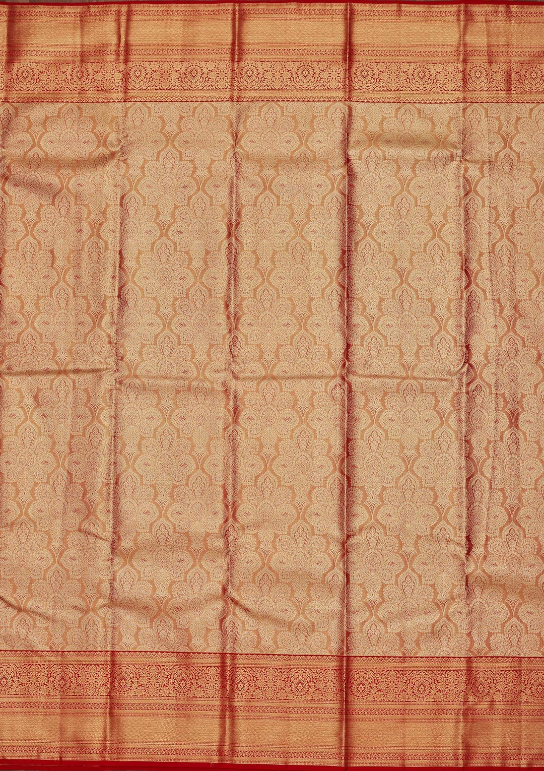 Light Brown Zariwork Tissue Silk Saree-Koskii