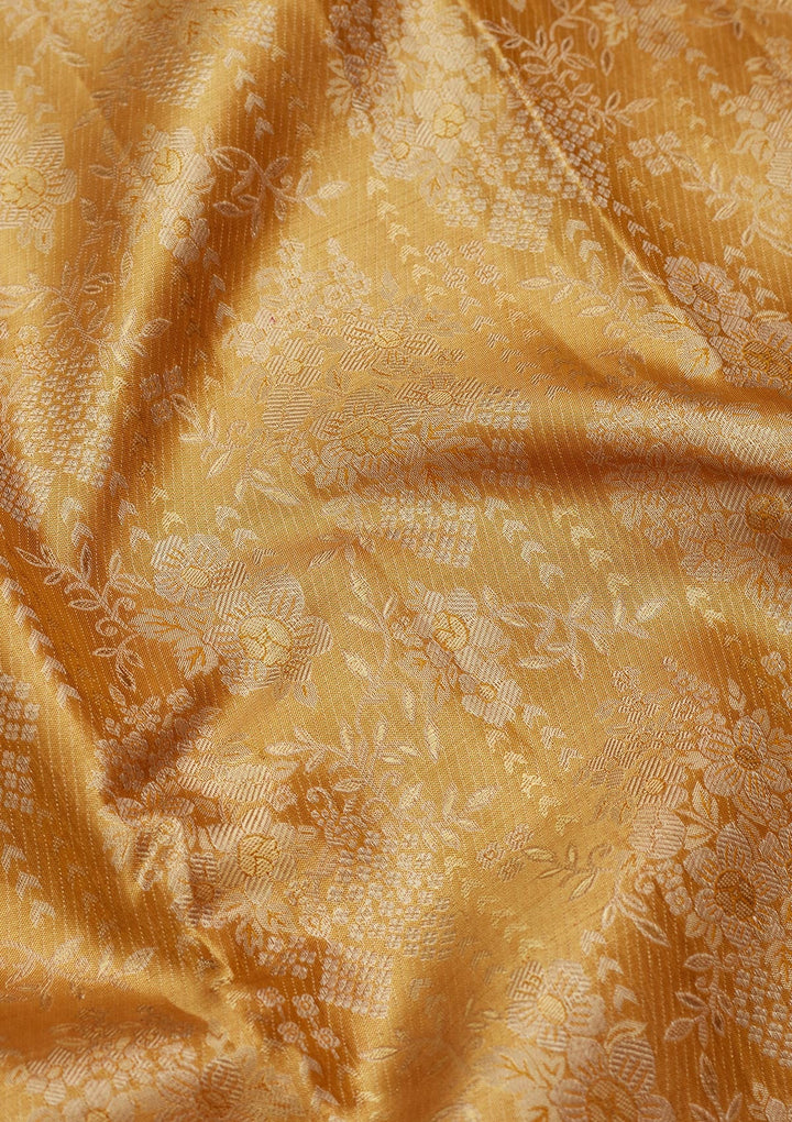 Gold Zariwork Tissue Silk Saree-Koskii