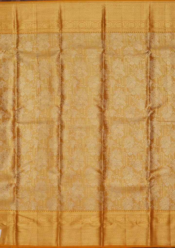 Gold Zariwork Tissue Silk Saree-Koskii