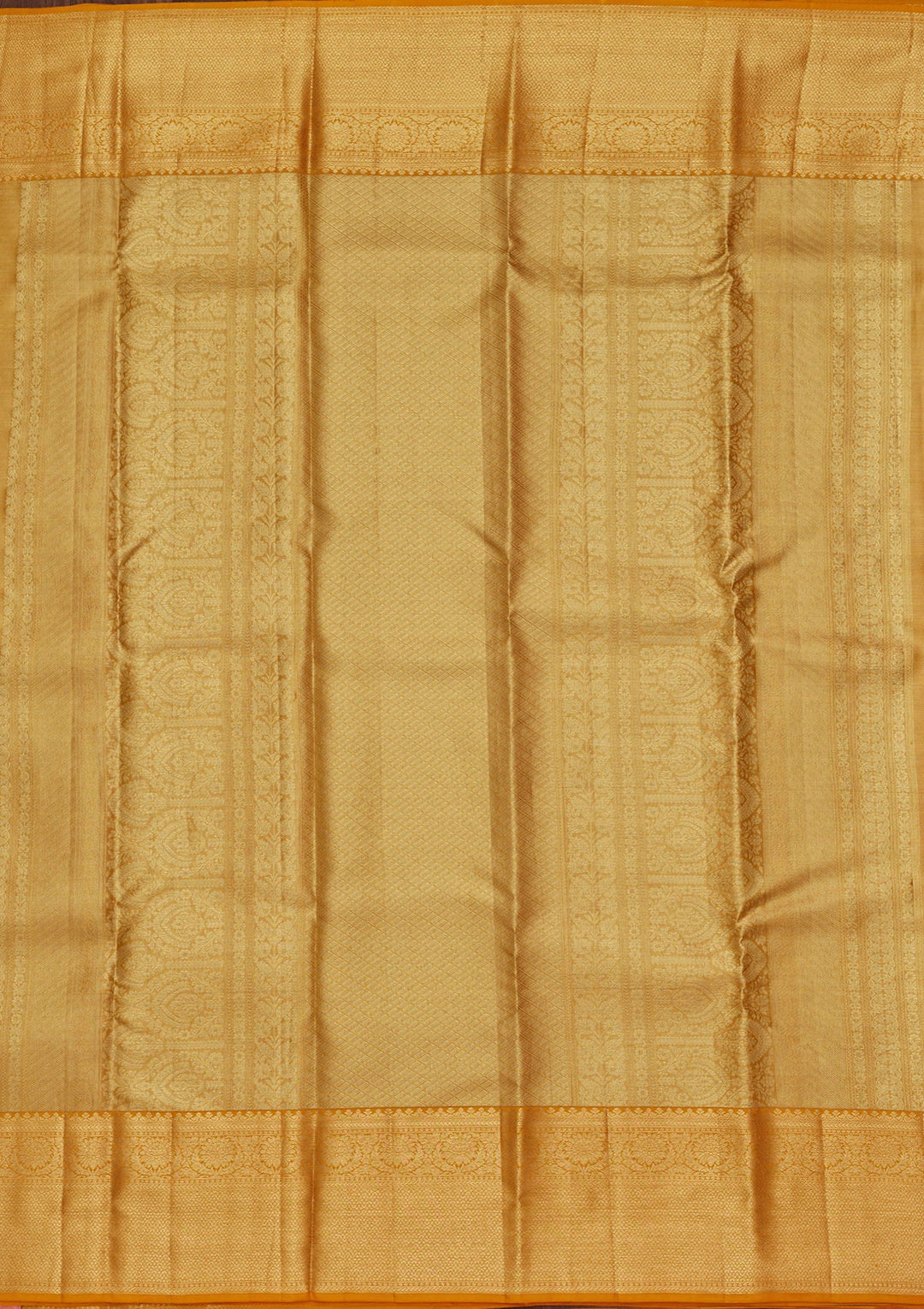 Mustard Zariwork Tissue Silk Saree-Koskii