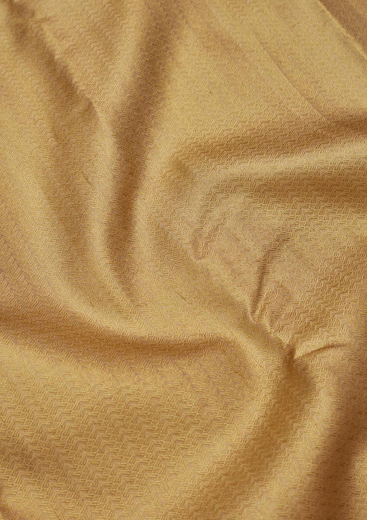 Lemon Yellow Zariwork Tissue Silk Saree-Koskii