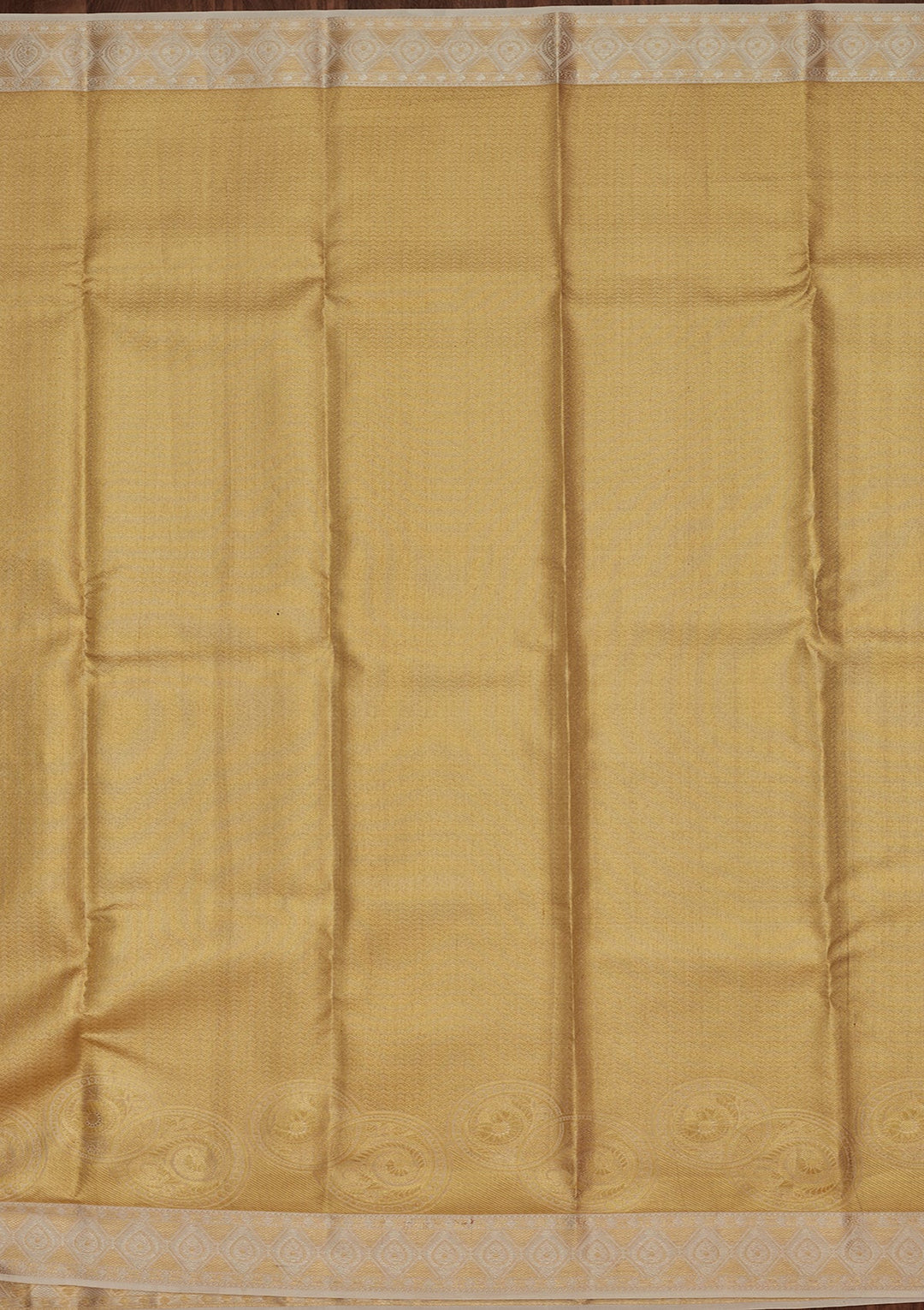 Lemon Yellow Zariwork Tissue Silk Saree-Koskii