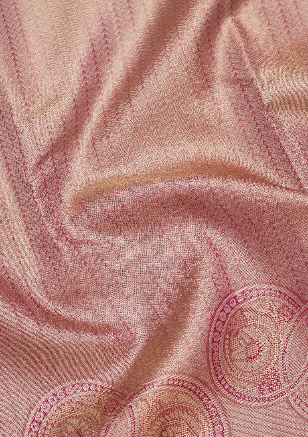 Pink Zariwork Tissue Silk Saree-Koskii