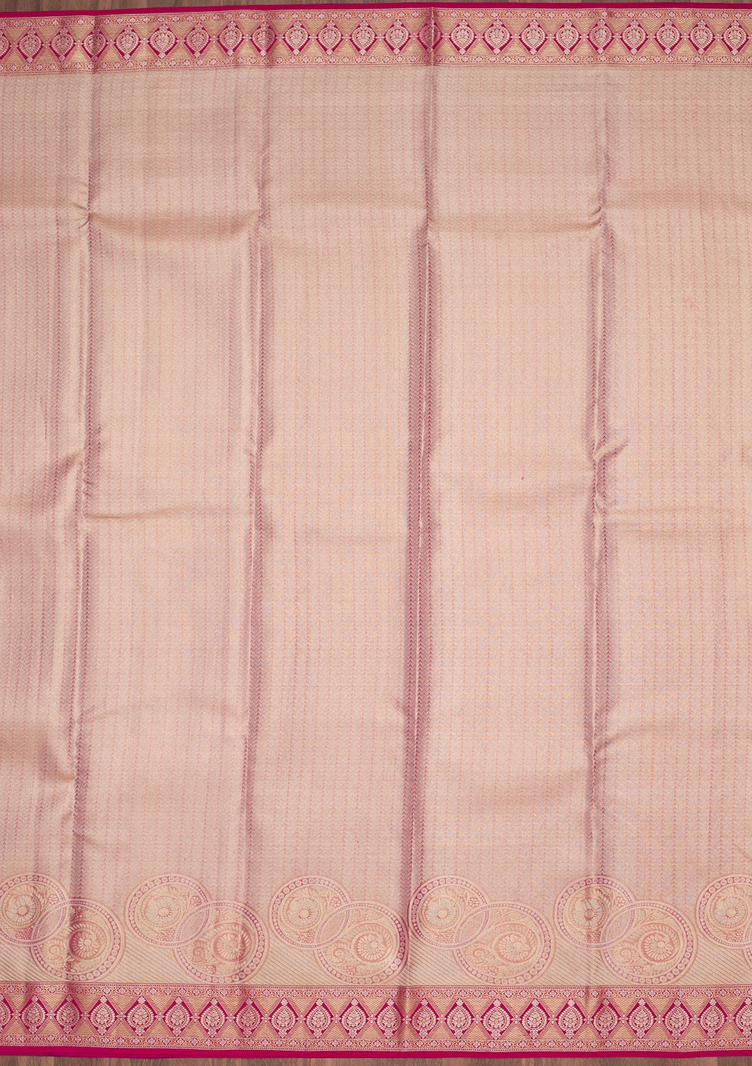 Pink Zariwork Tissue Silk Saree-Koskii