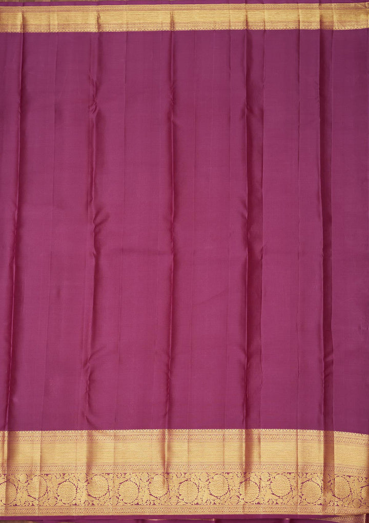 Purple Zariwork Pure Silk Saree-Koskii