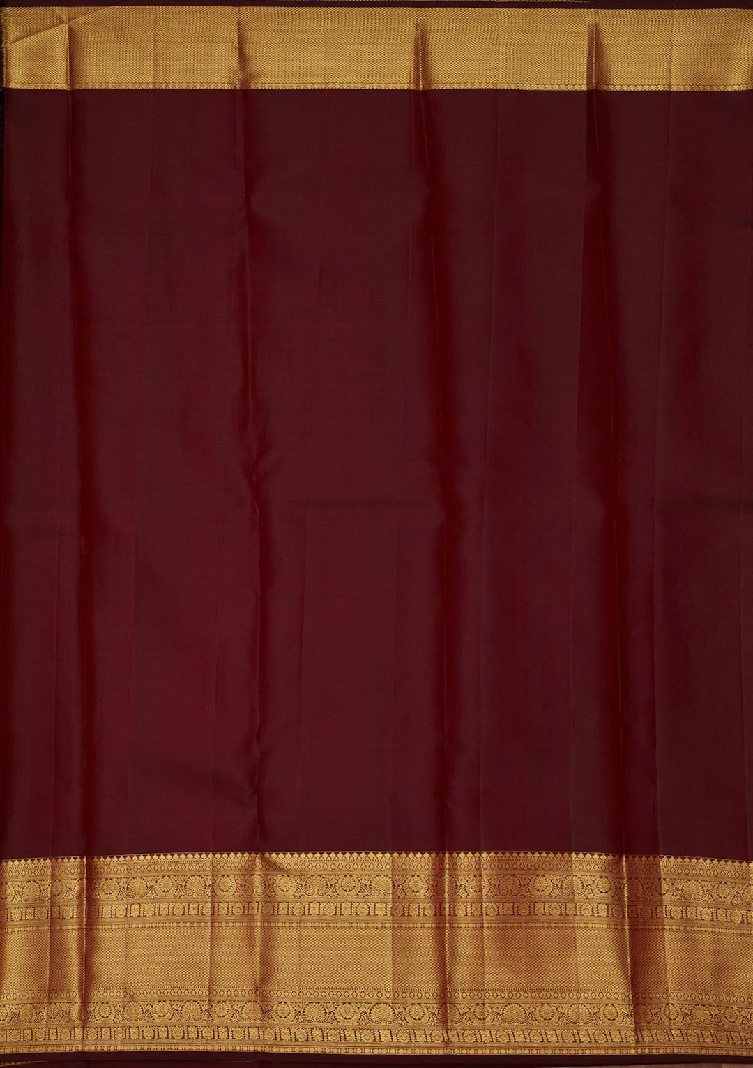 Wine Zariwork Pure Silk Saree-Koskii