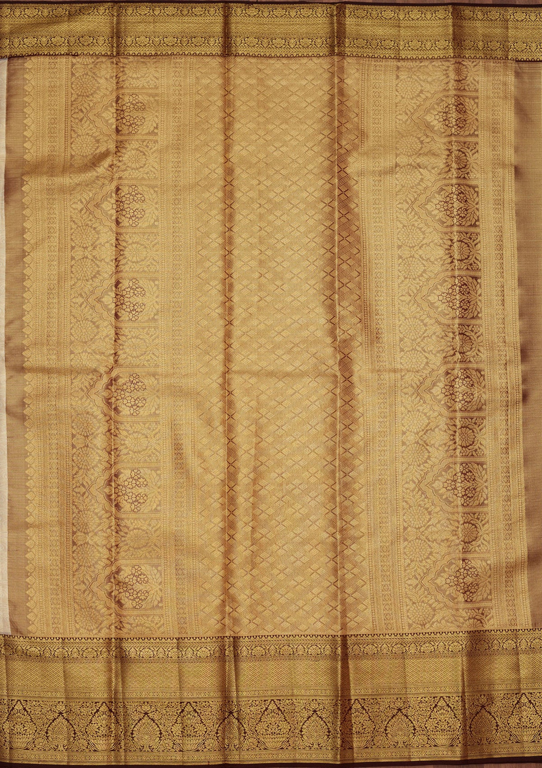 Gold Zariwork Tissue Silk Saree-Koskii