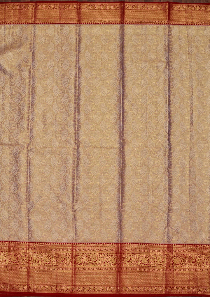 Gold Zariwork Tissue Silk Saree-Koskii