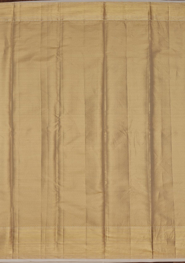 Lemon Yellow Zariwork Tissue Silk Saree-Koskii