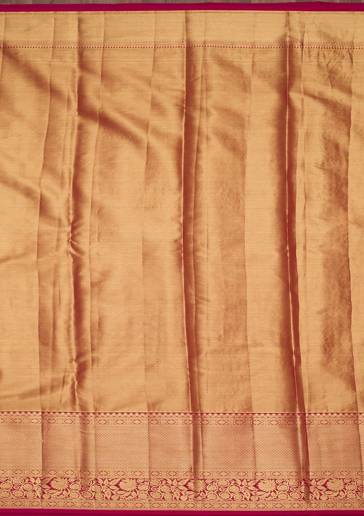 Lavender Zariwork Tissue Silk Saree-Koskii