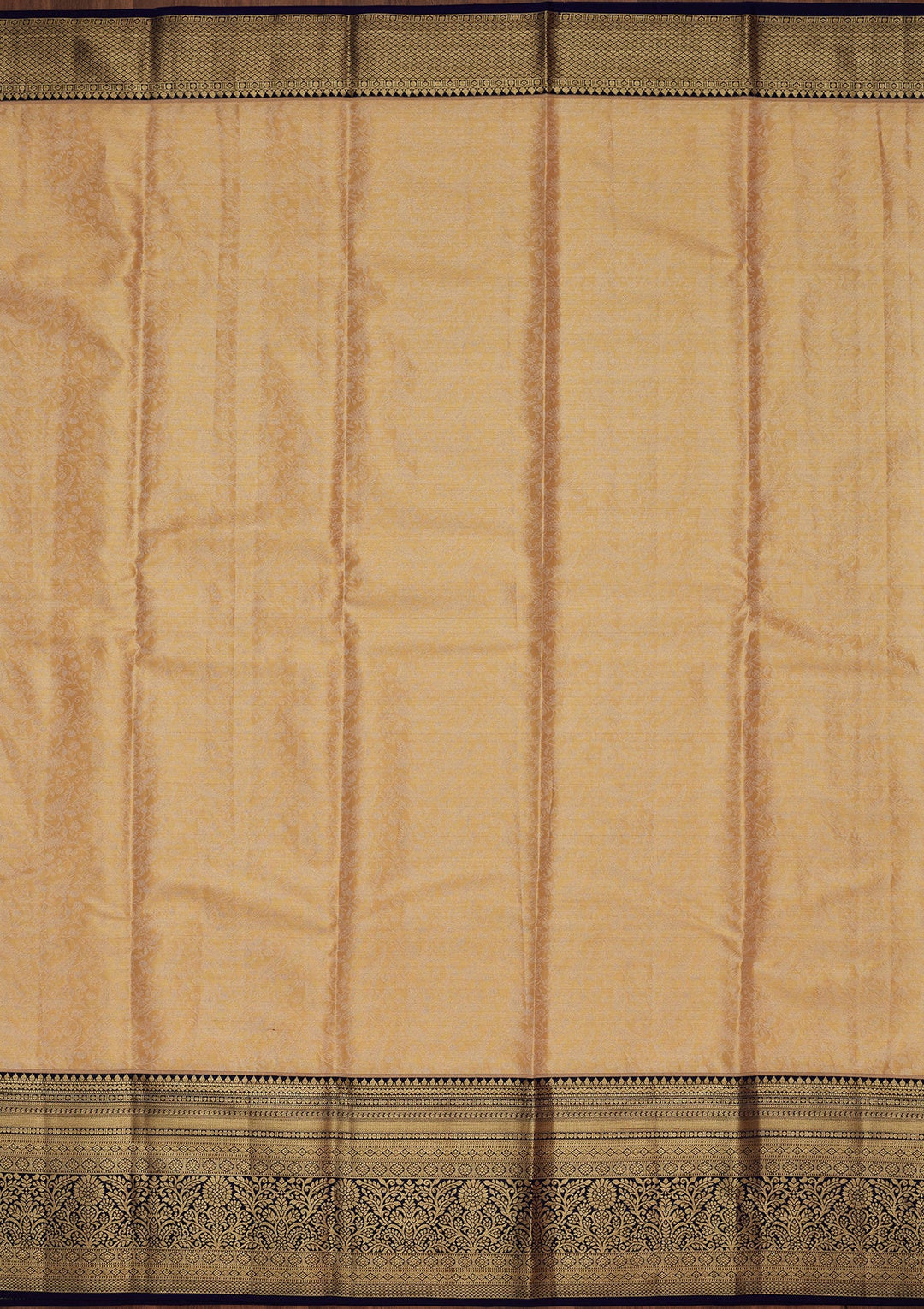 Rama Green Zariwork Pure Silk Saree-Koskii