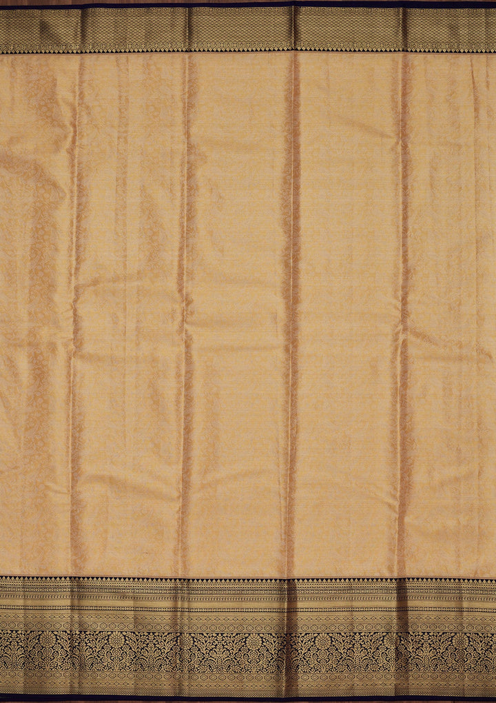 Gold Zariwork Tissue Silk Saree-Koskii