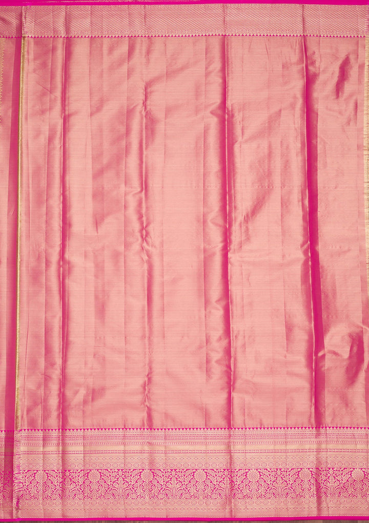 Mustard Zariwork Tissue Silk Saree-Koskii